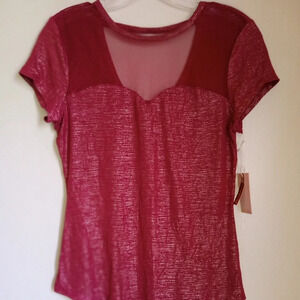 Candies short sleeve top women's size medium NWT